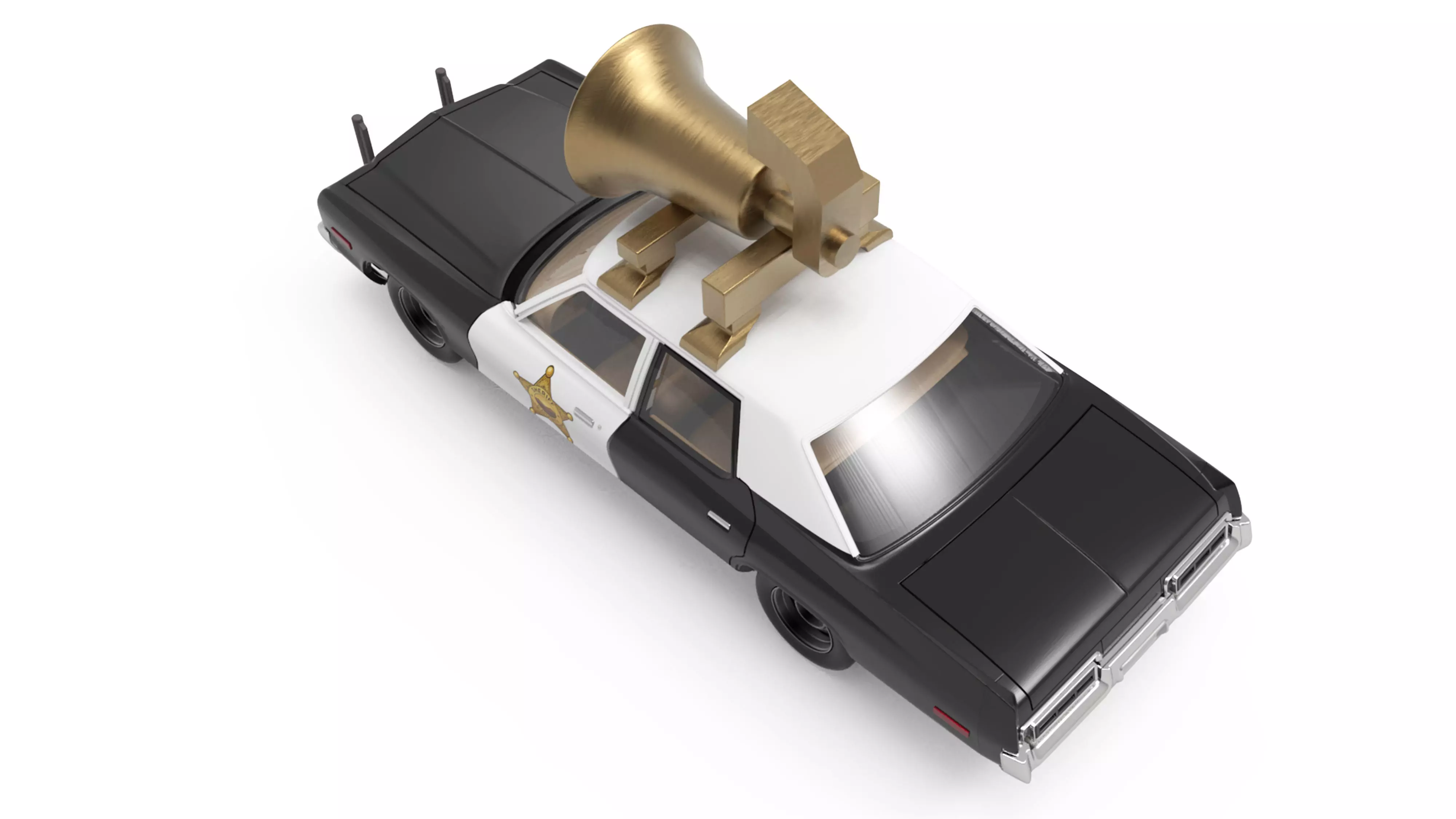 1974 Car Monaco Sedan with Police Package 3D print model_10