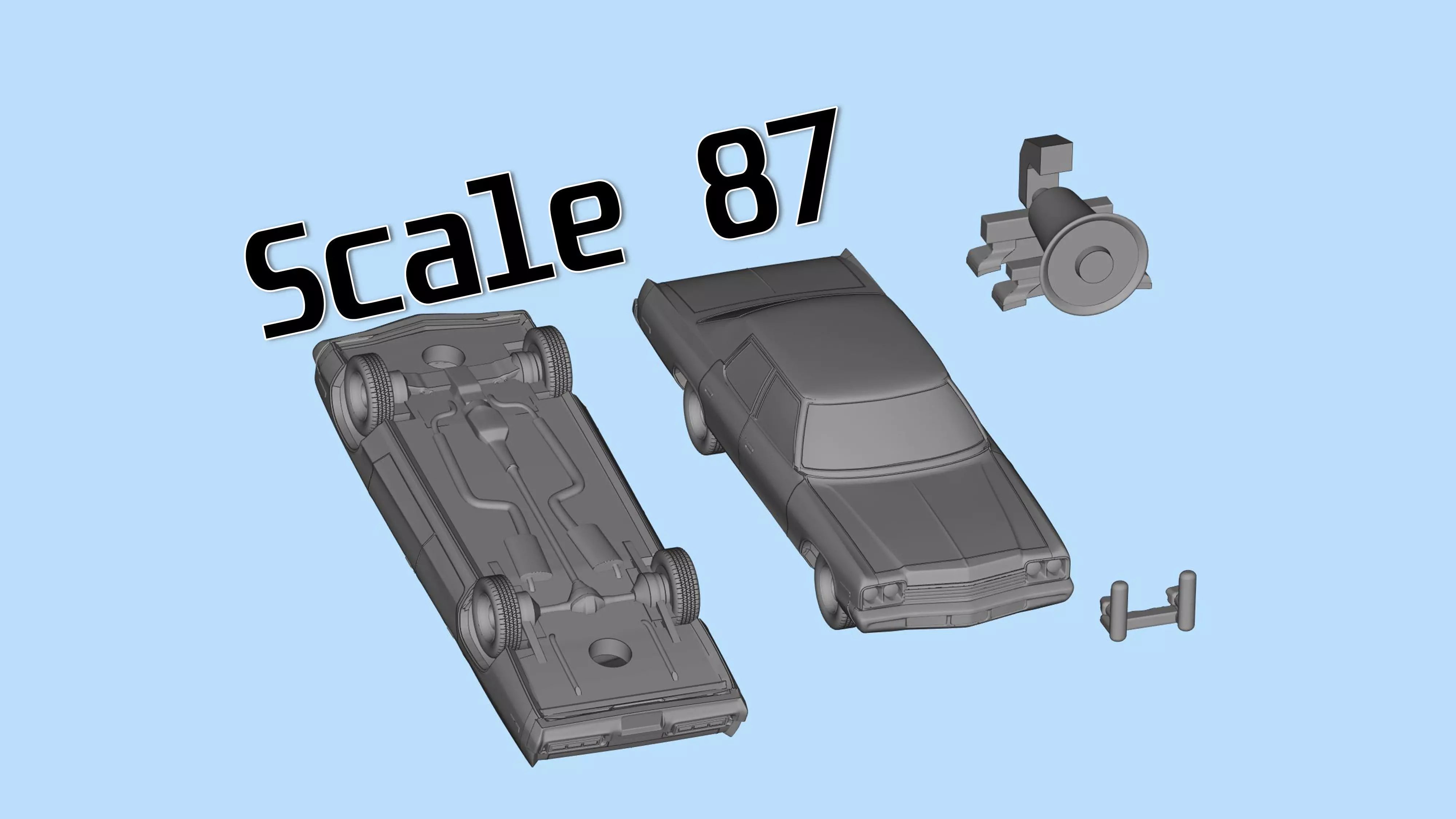 1974 Car Monaco Sedan with Police Package 3D print model_7