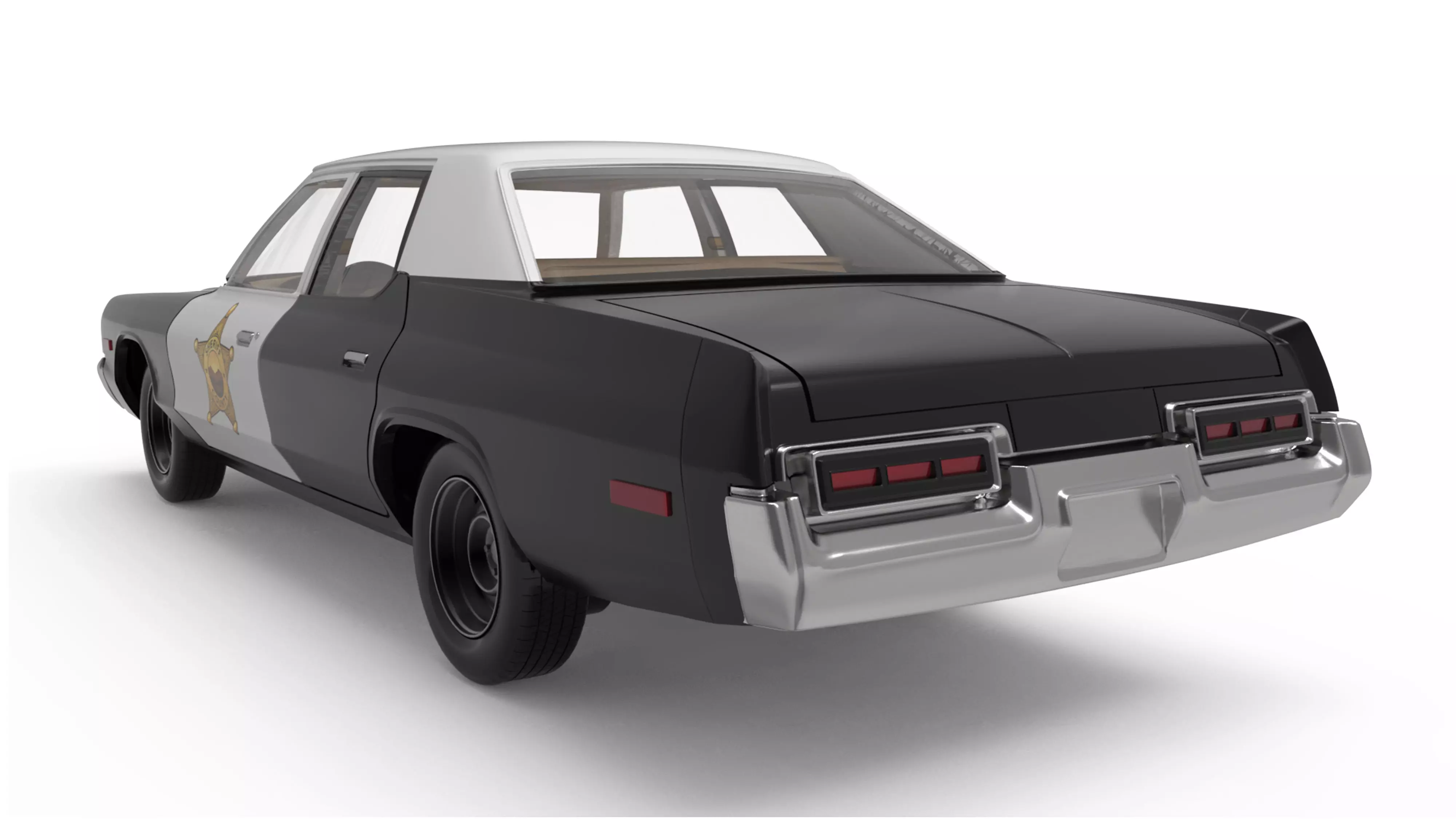 1974 Car Monaco Sedan with Police Package 3D print model_18
