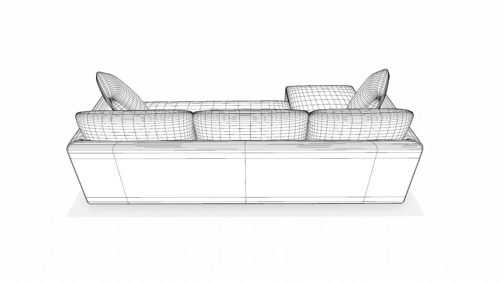 Fabric Sofa with Left Chaise PBR Textured Low-poly 3D model_9