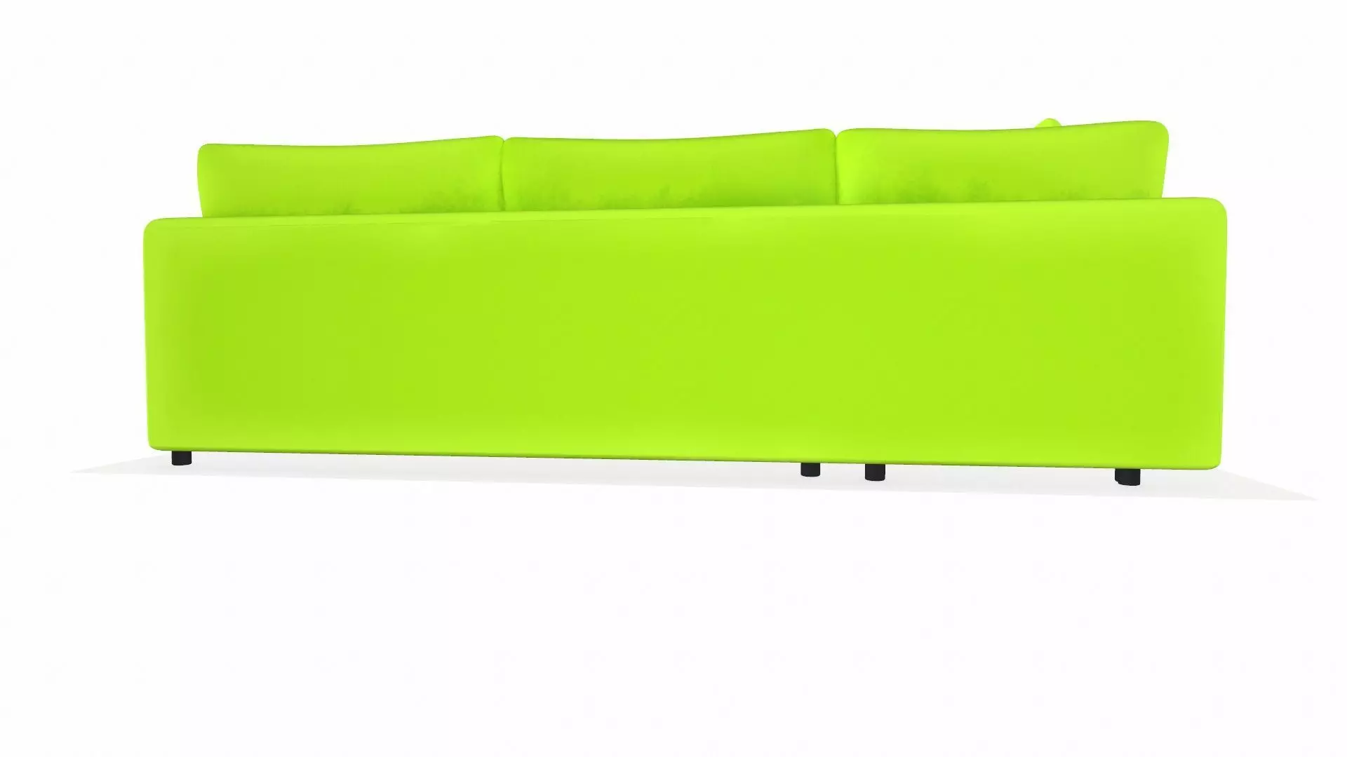 Fabric Sofa with Left Chaise PBR Textured Low-poly 3D model_6