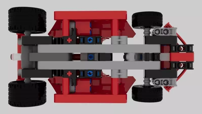 Lego-Style 3D Printable Toy Car Model Low-poly 3D model_4