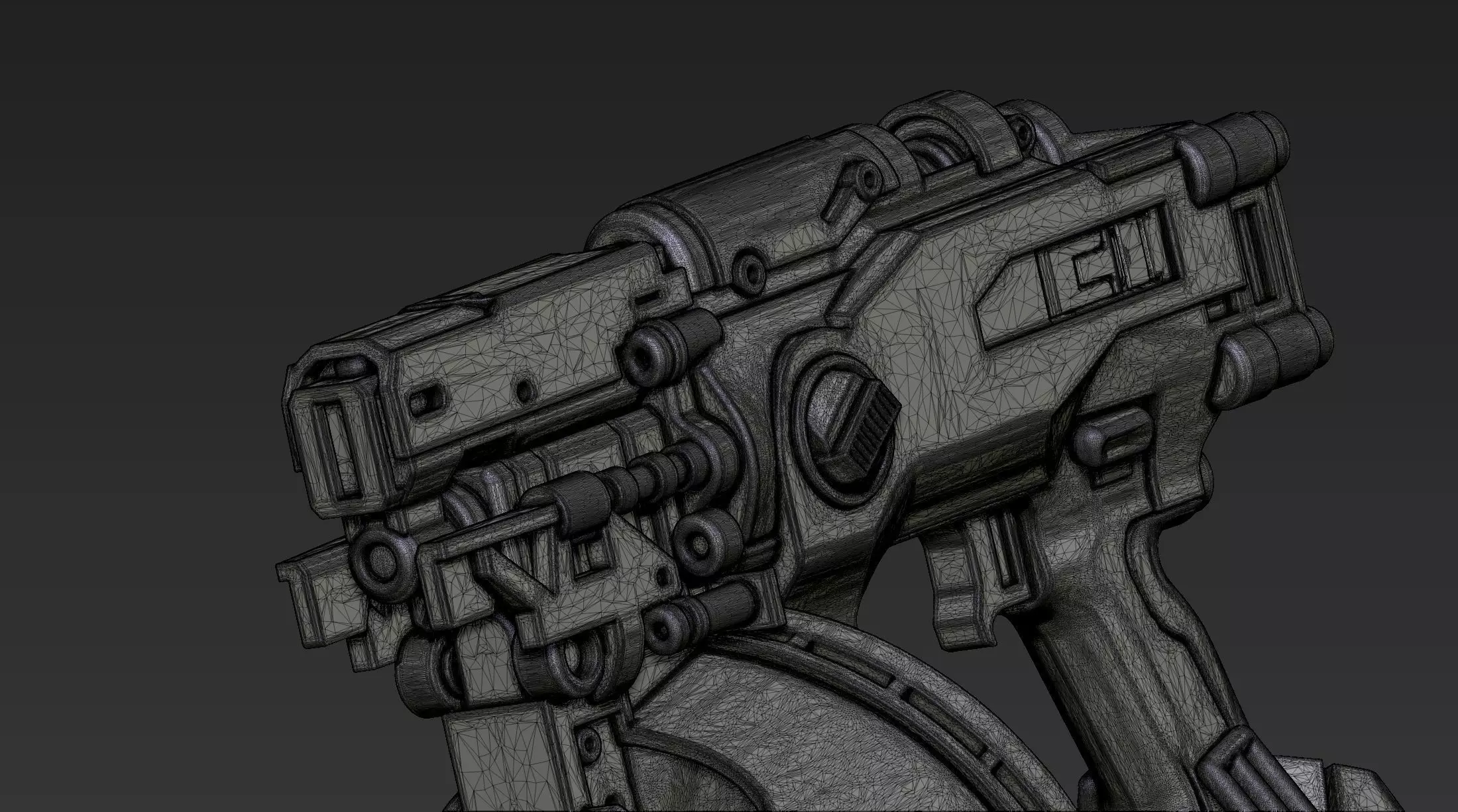 3D Printable Sci-Fi Weapon Part 6 3D model_9