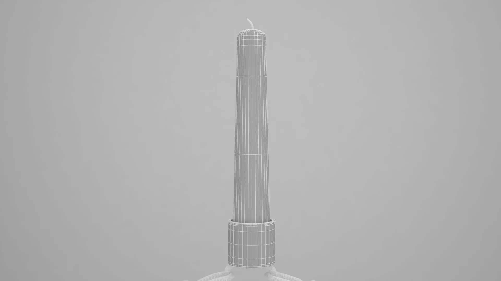 Chain S Candleholder Sliver Color 3D model_6