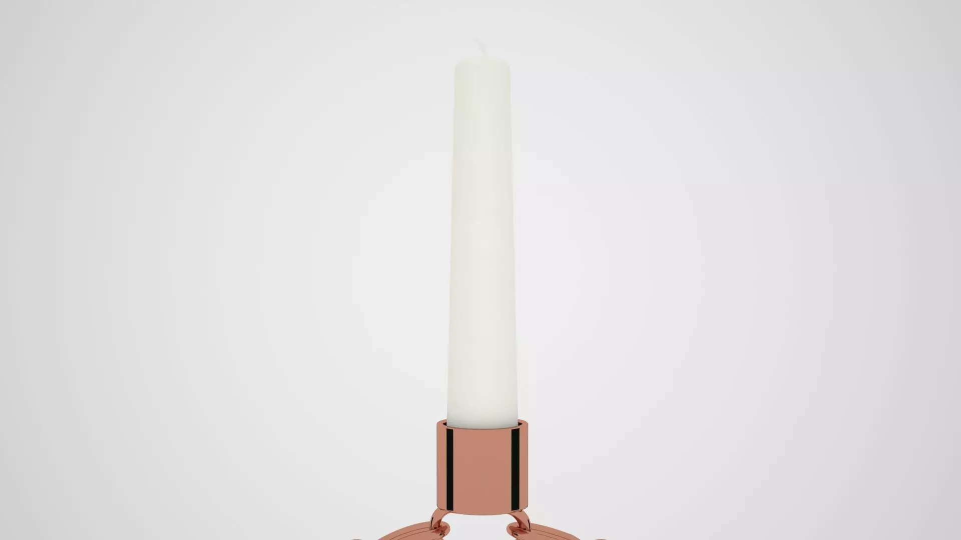 Chain S Candleholder Bronze Color 3D model_3