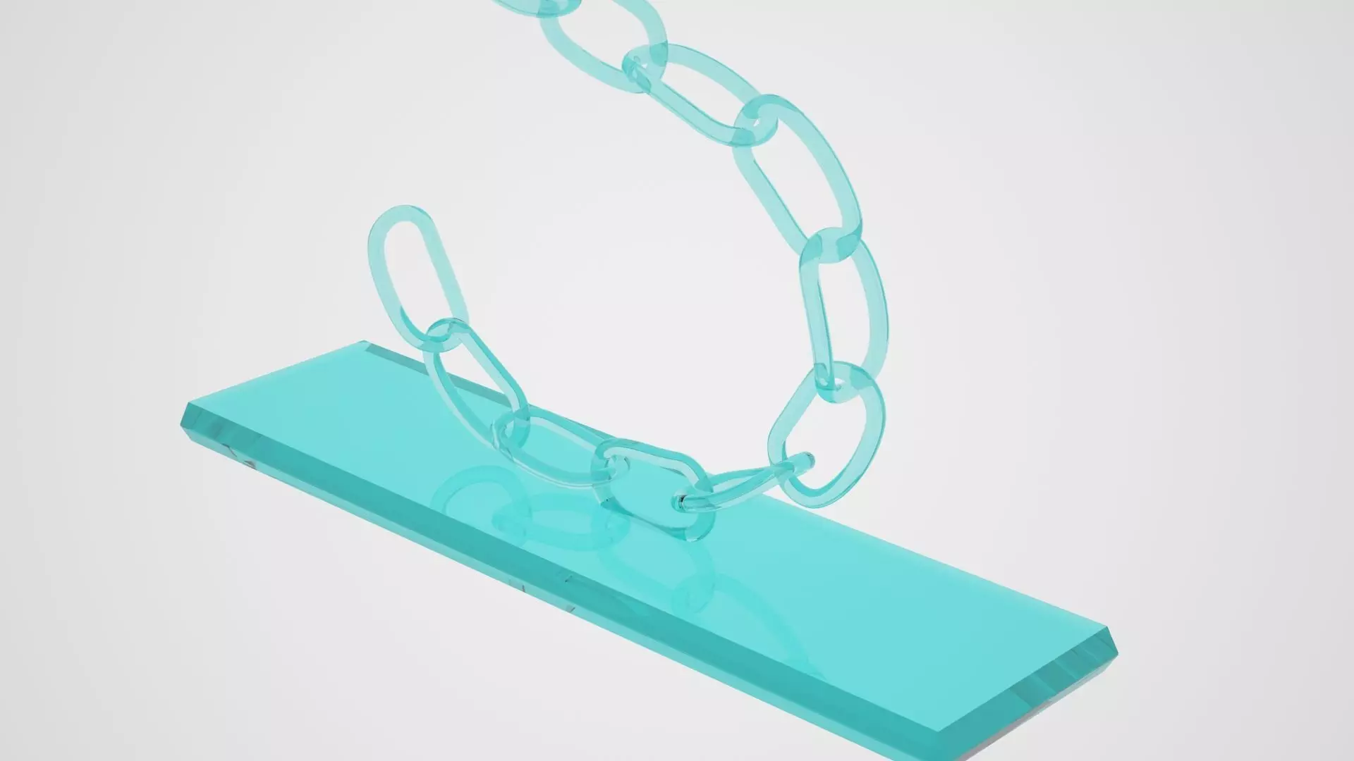 Chain S Candleholder Tinted Glass Color 3D model_2