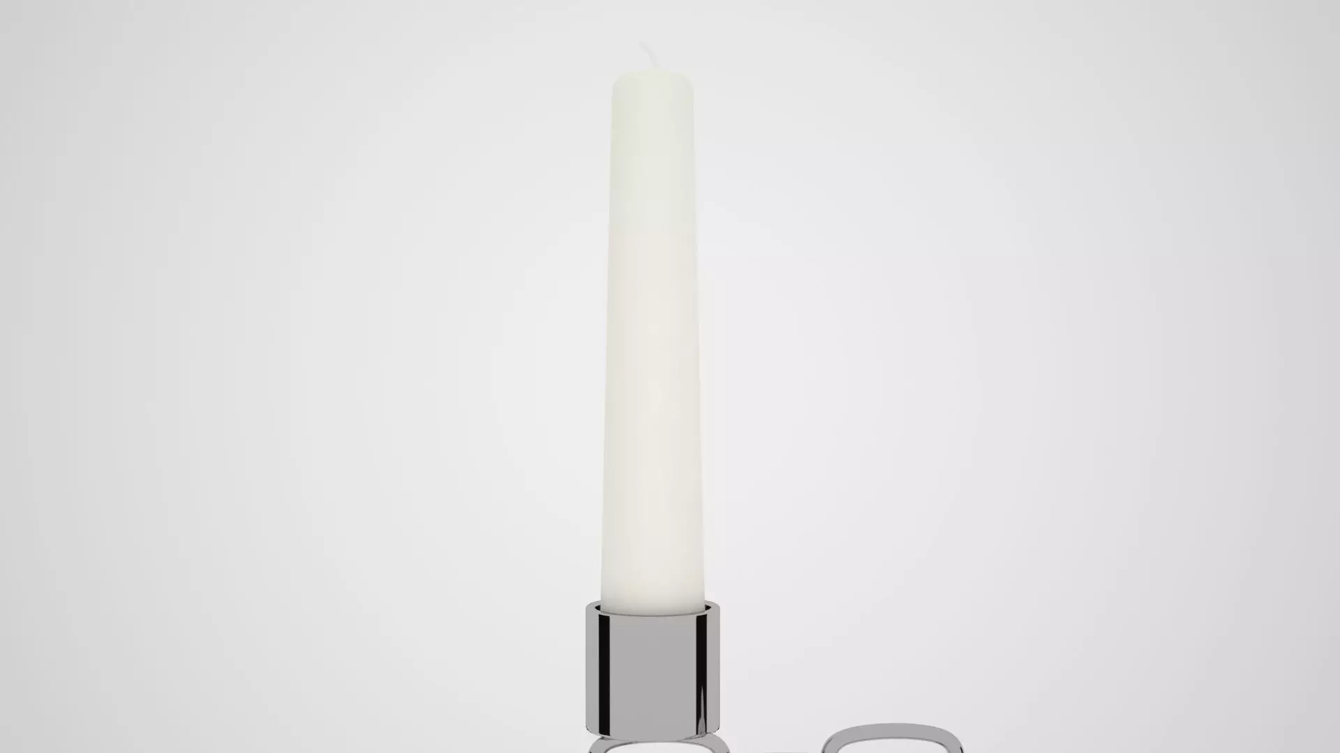 Chain R Candleholder Sliver Color 3D model_3