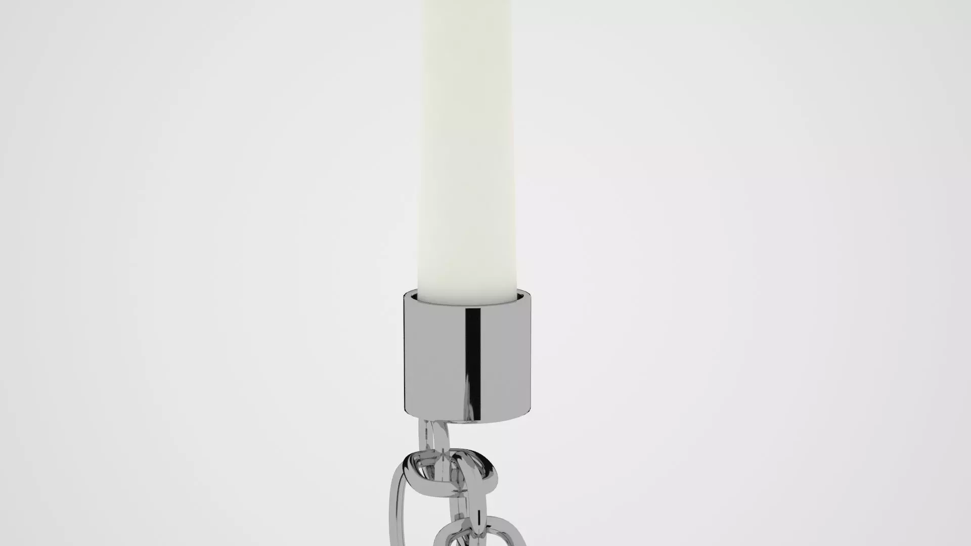 Chain R Candleholder Sliver Color 3D model_1