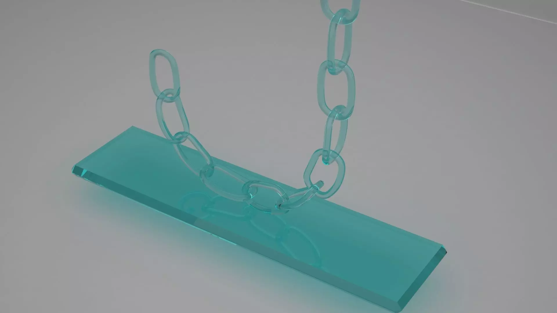 Chain J Candleholder Tinted Glass Color 3D model_2