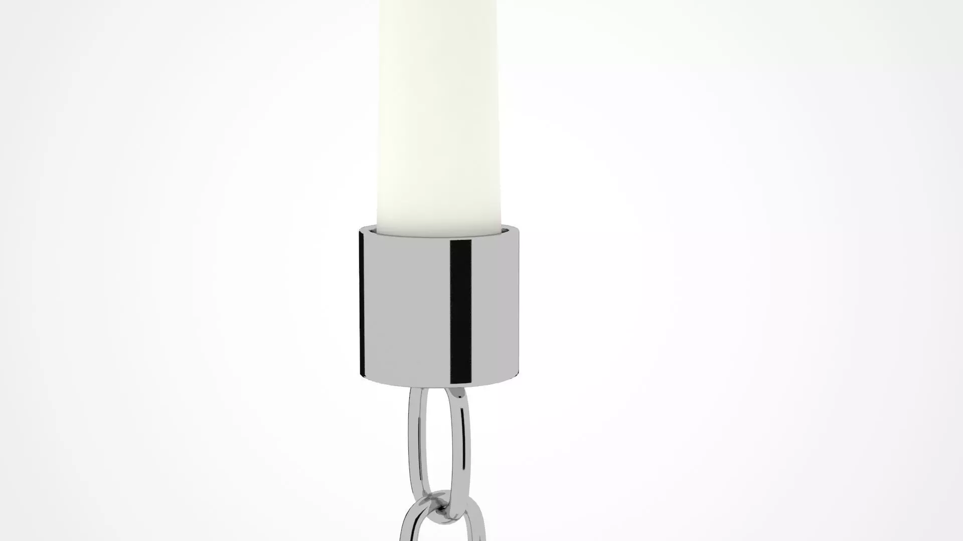 Chain J Candleholder Sliver Color 3D model_1