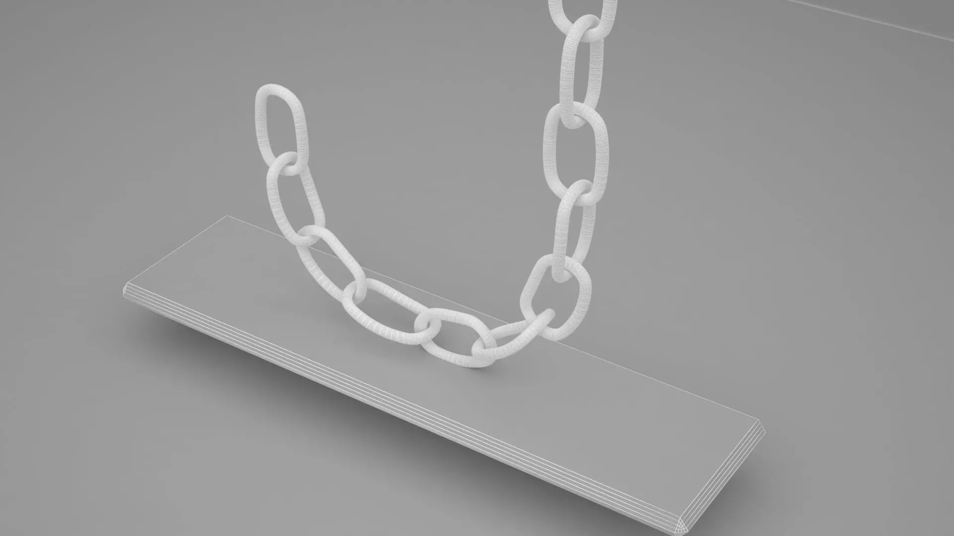 Chain J Candleholder Red Glass Color 3D model_6