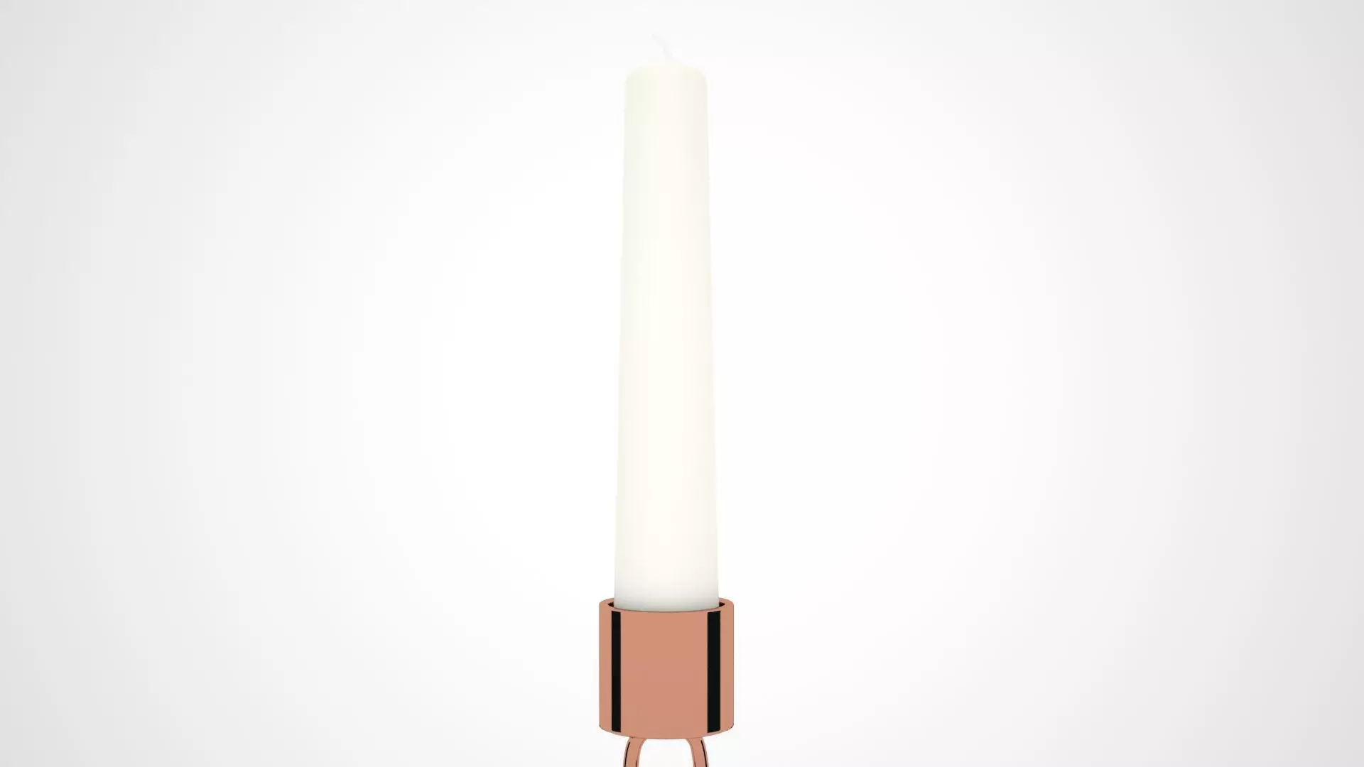 Chain J Candleholder Bronze Color 3D model_3