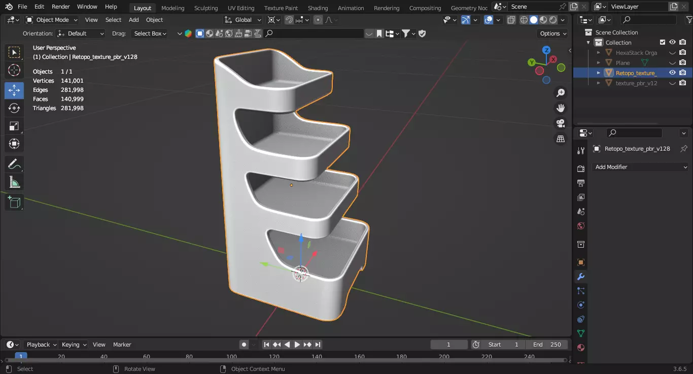 SleekDesk Tray 3D print model_4