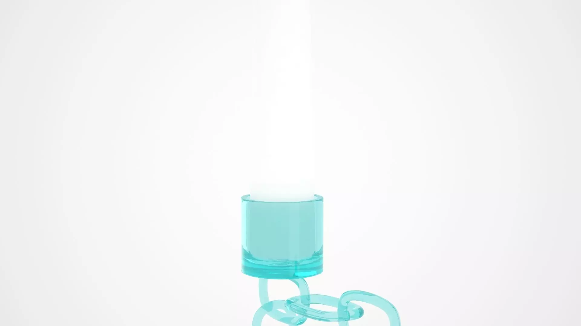 Chain B Candleholder Tinted Glass Color 3D model_1