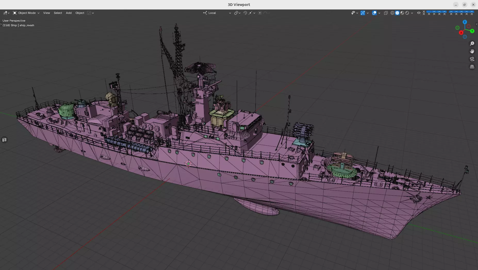 NATO code Grisha class corvette project 1124 Low-poly 3D model_14