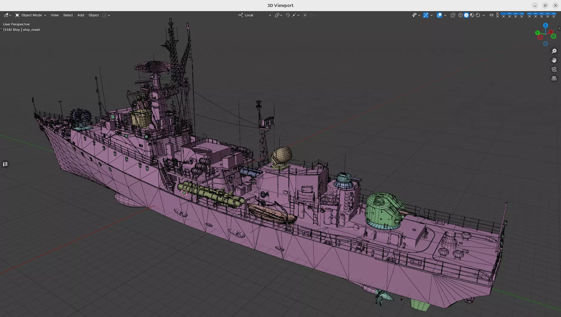 NATO code Grisha class corvette project 1124 Low-poly 3D model_15