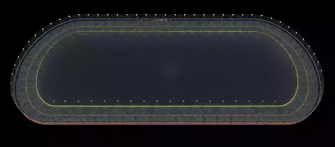 Racing Track Asset NASCAR Style Short Training Circuit