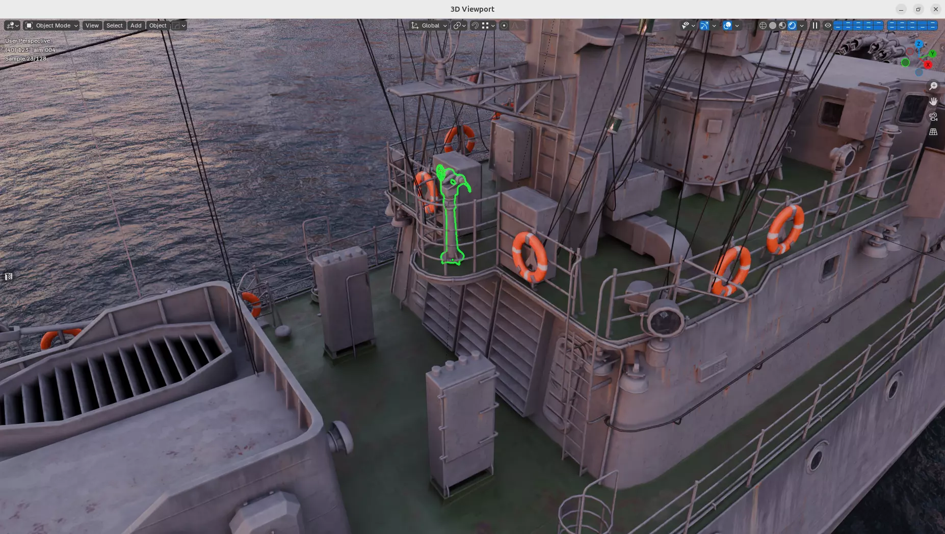 AK-630 CIWS Low-poly 3D model_3