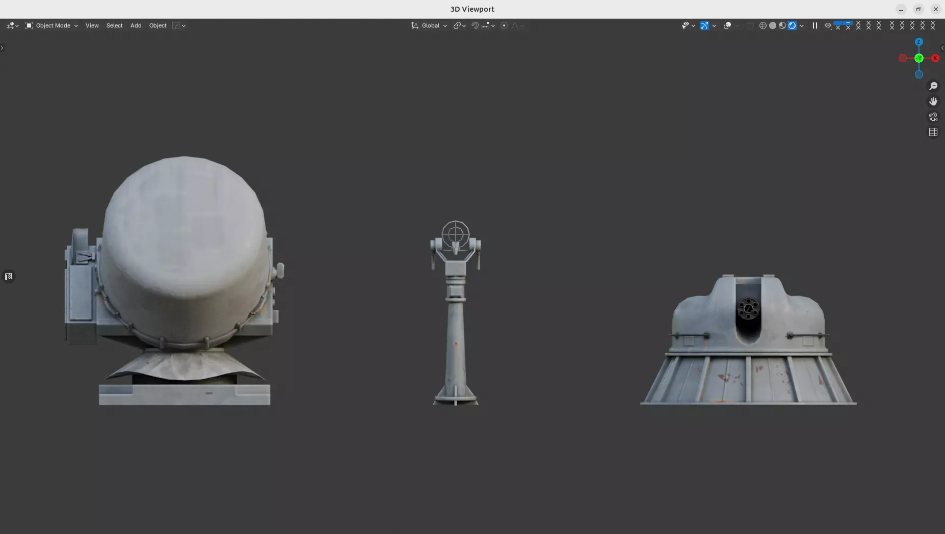 AK-630 CIWS Low-poly 3D model_5