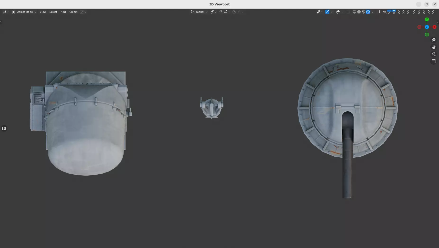 AK-630 CIWS Low-poly 3D model_6