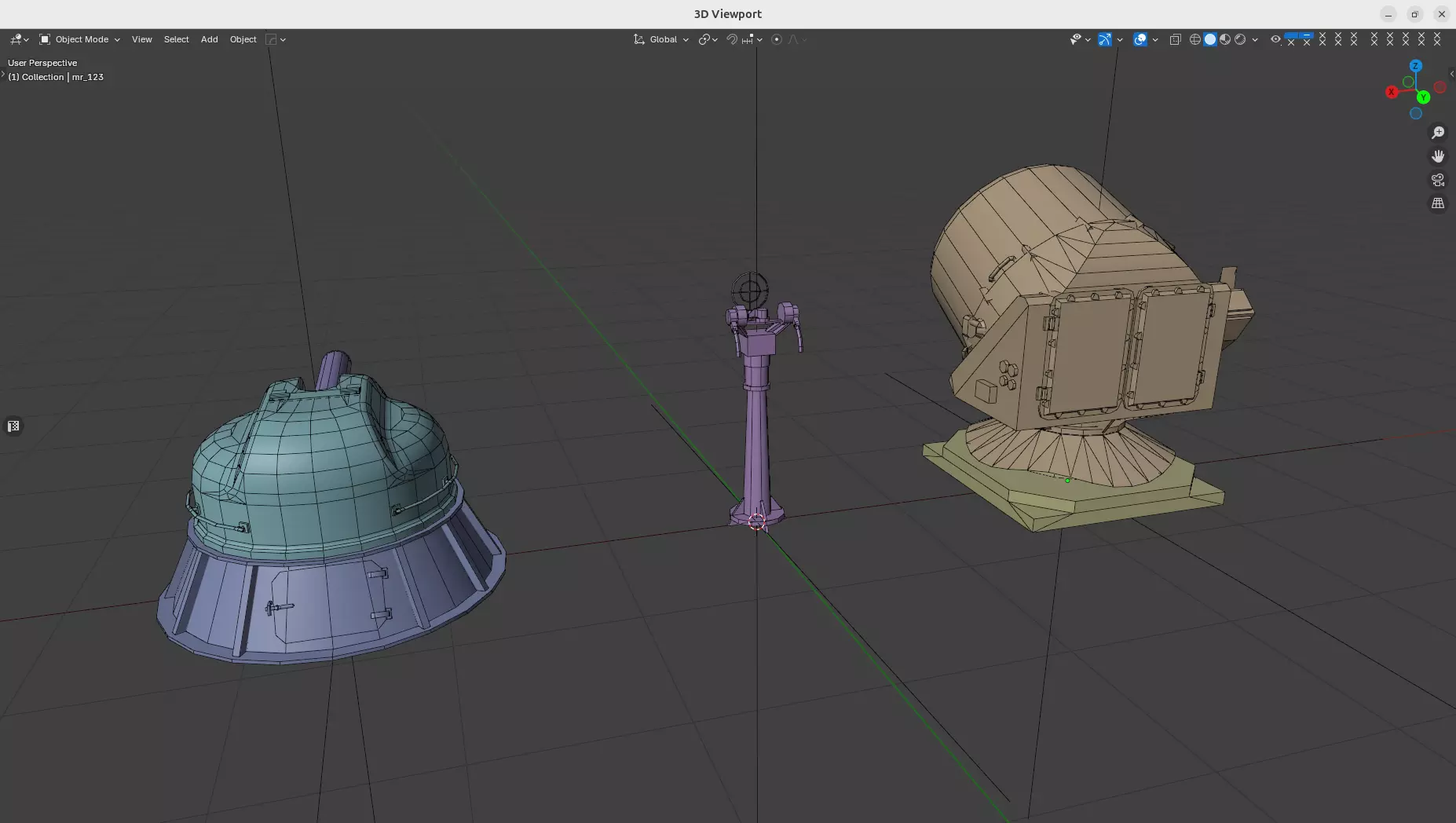 AK-630 CIWS Low-poly 3D model_11