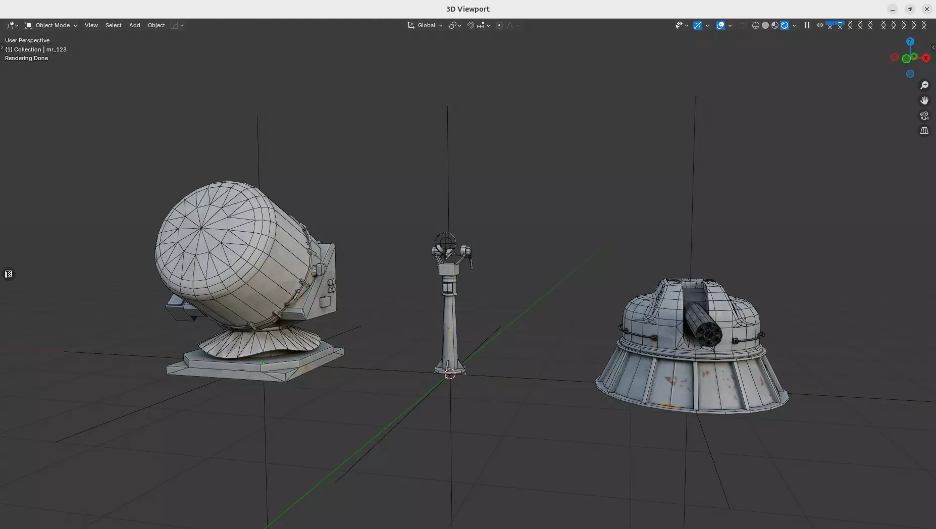 AK-630 CIWS Low-poly 3D model_7