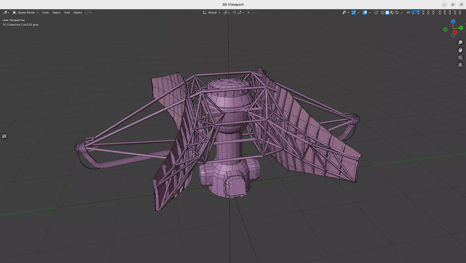 MR-320 Radar Low-poly 3D model_2