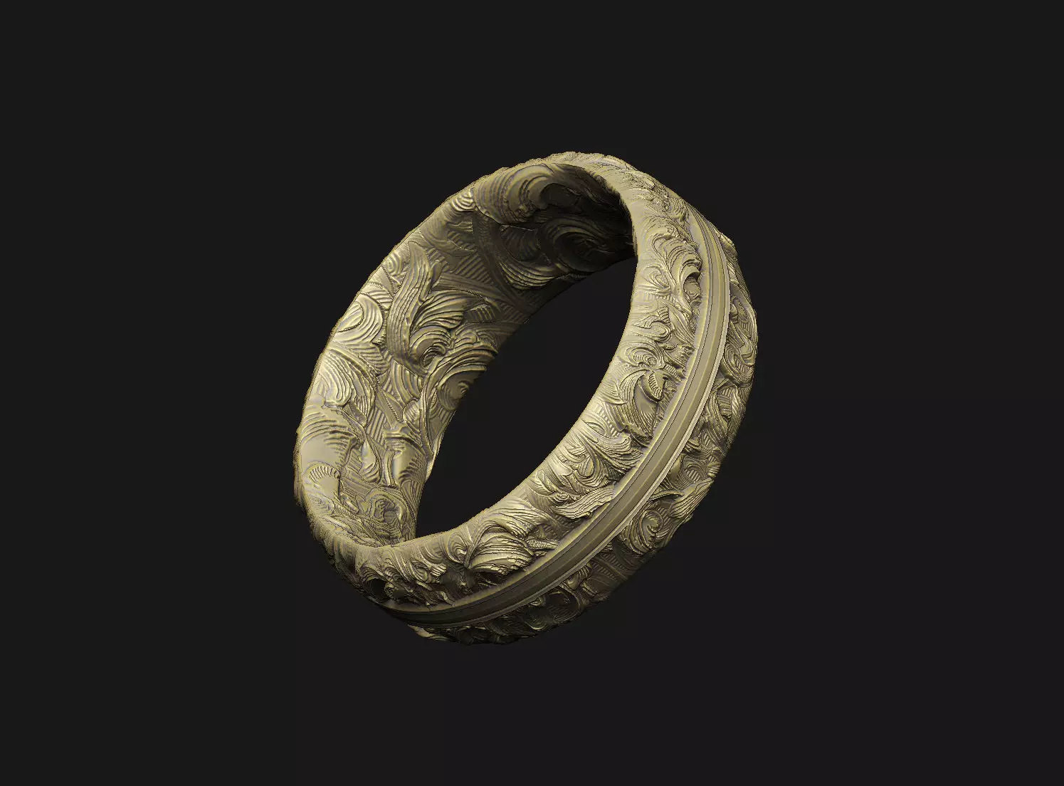 style oak design leaf gothic design royal basic gothic 3D print model