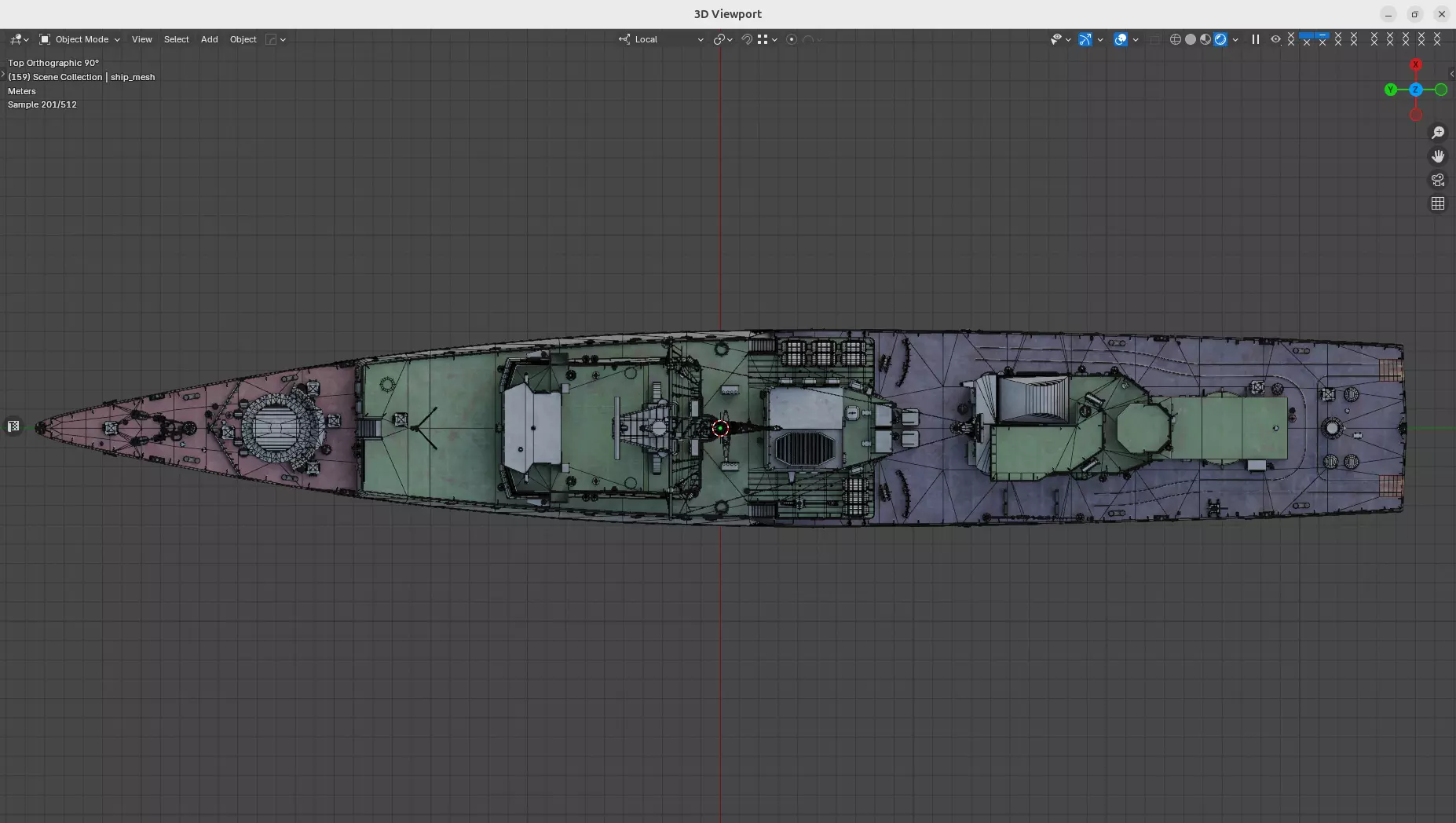 NATO code Grisha class corvette project 1124 Low-poly 3D model Low-poly 3D model_9