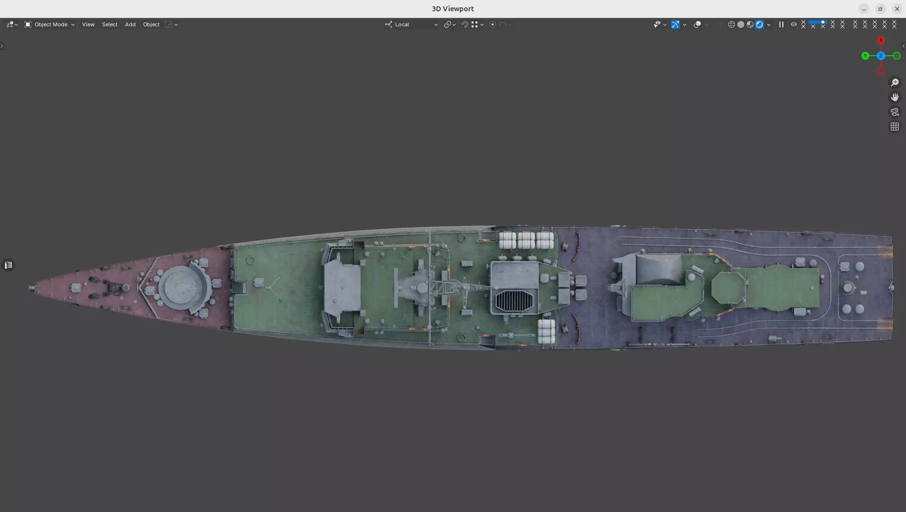 NATO code Grisha class corvette project 1124 Low-poly 3D model Low-poly 3D model_6