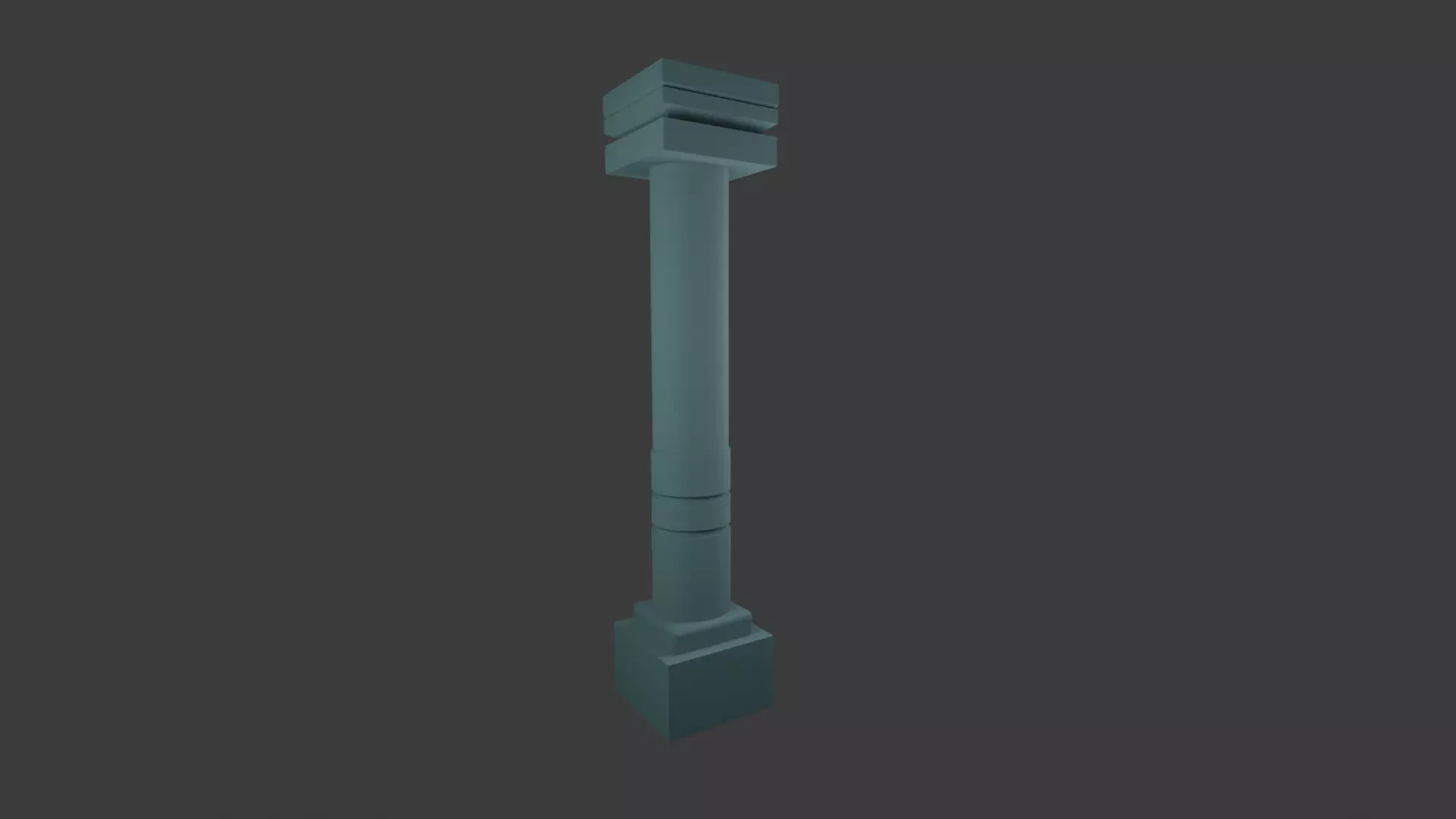 A simple 3D pillar model Free low-poly 3D model_0