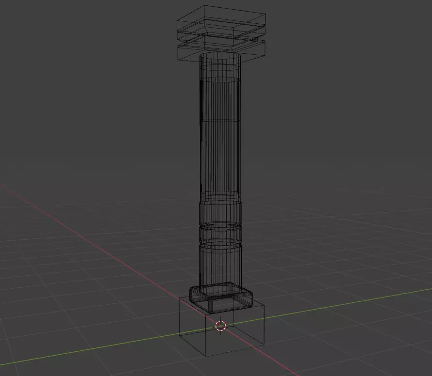 A simple 3D pillar model Free low-poly 3D model_2