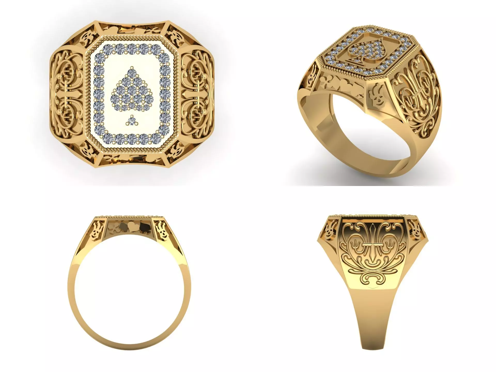 Ring od408 3D print model_3