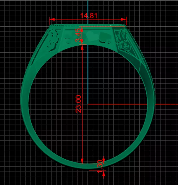 Ring od408 3D print model_7