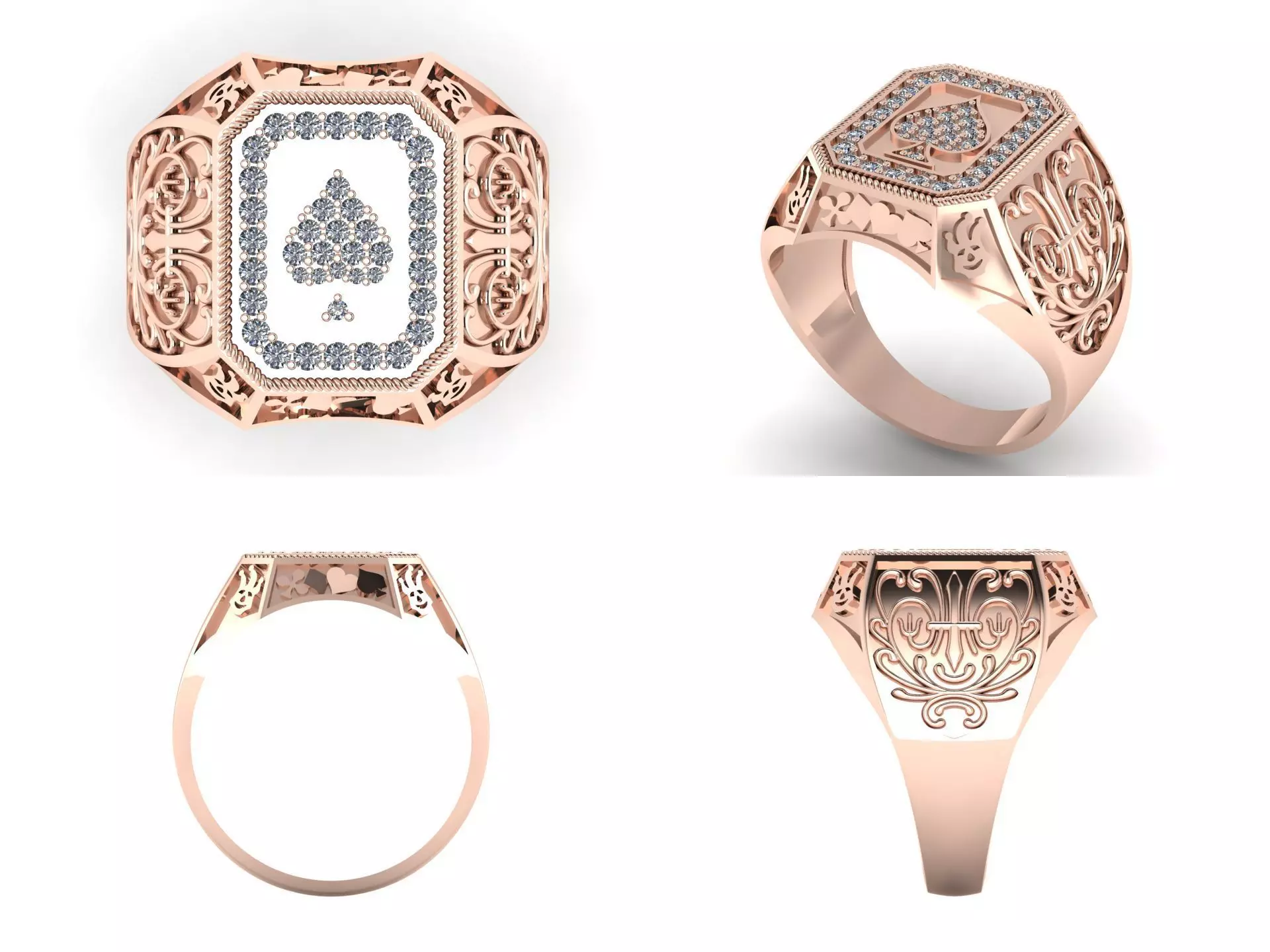 Ring od408 3D print model_4