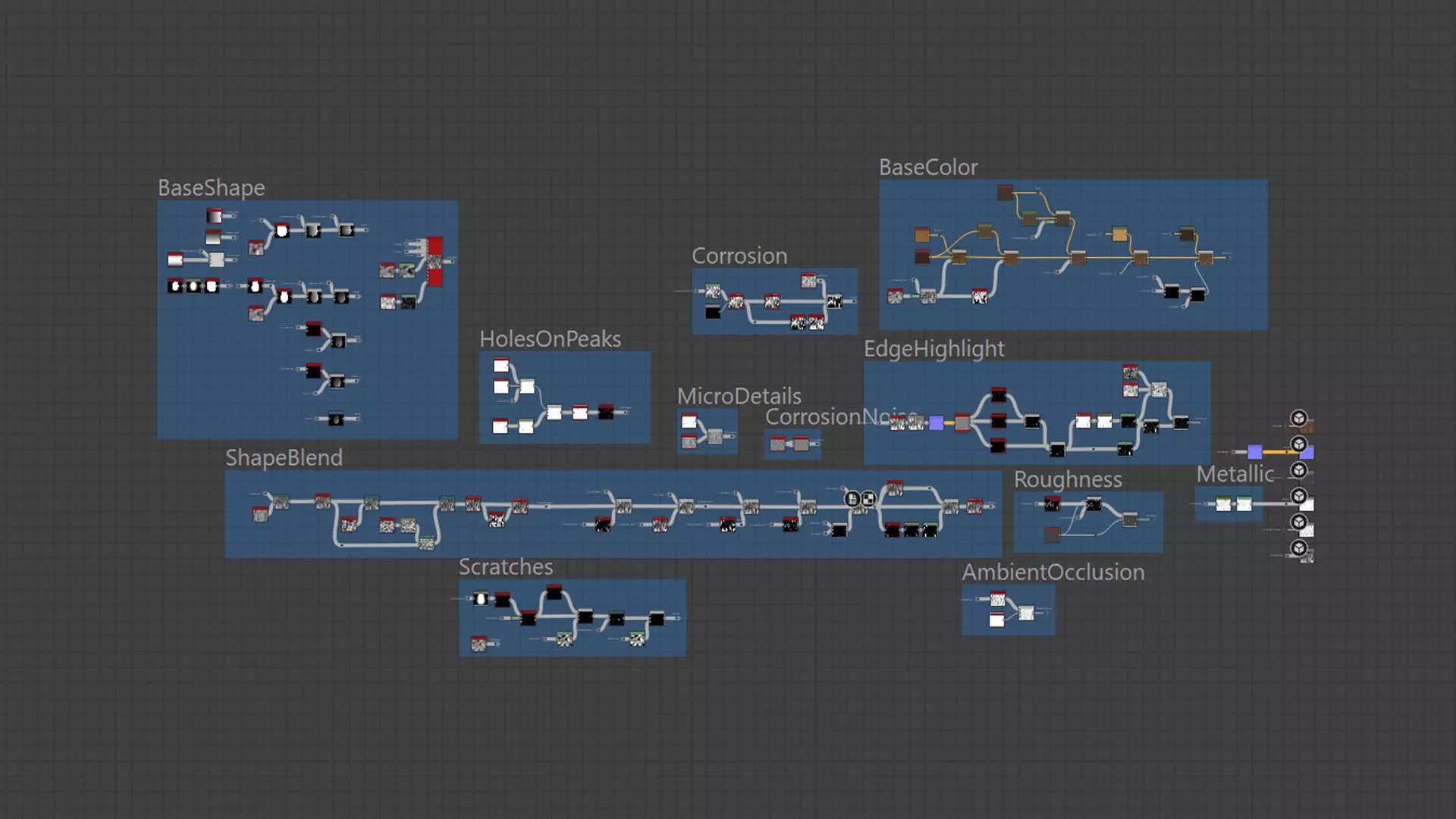 Sculpted Bronze Metal Substance Material and Textures Texture_4