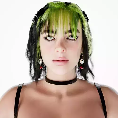 Billie Eilish Ultra Realistic 3D Model
