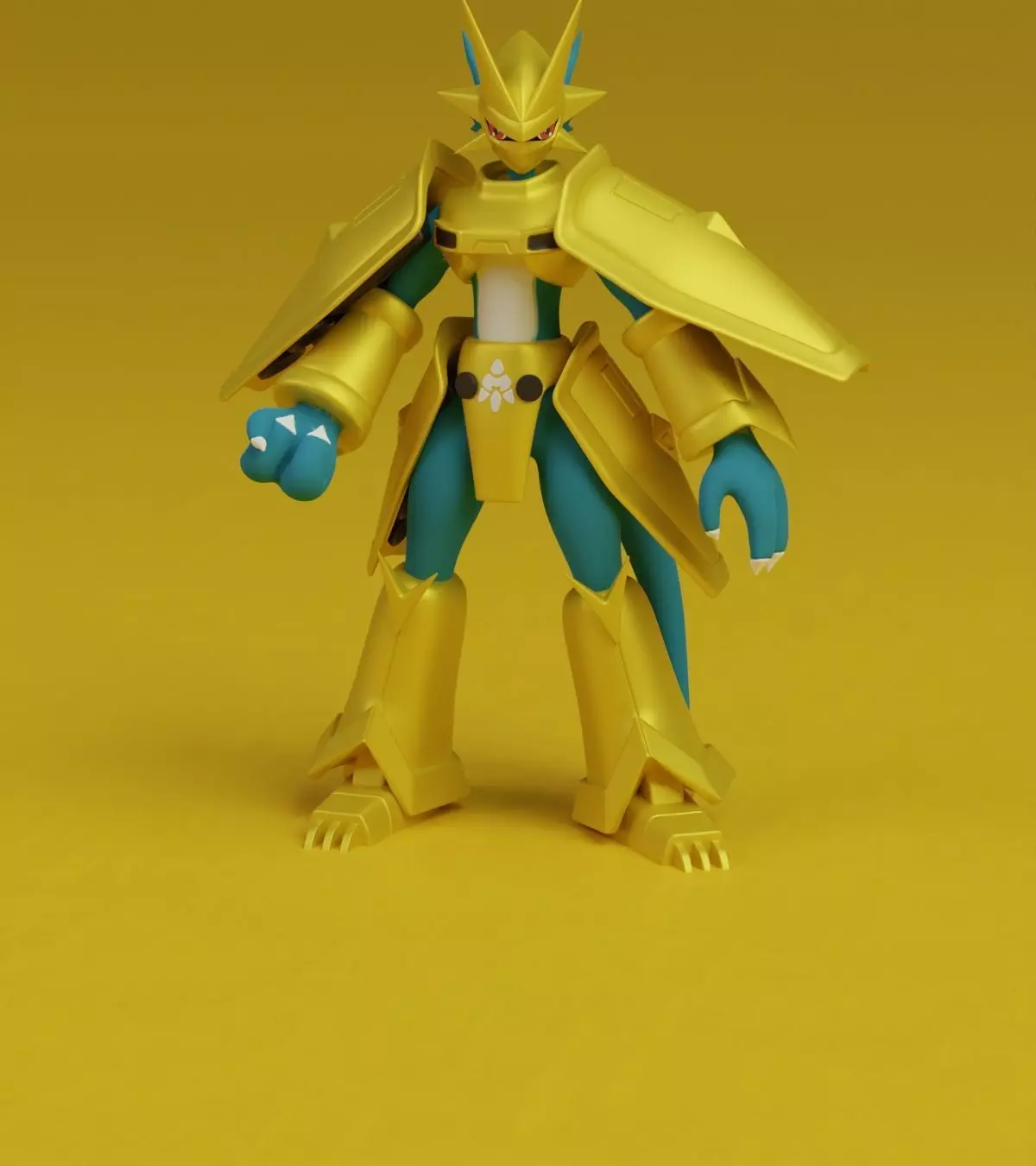 Magnamon Digimon Fanart Miracle STL 3D print model