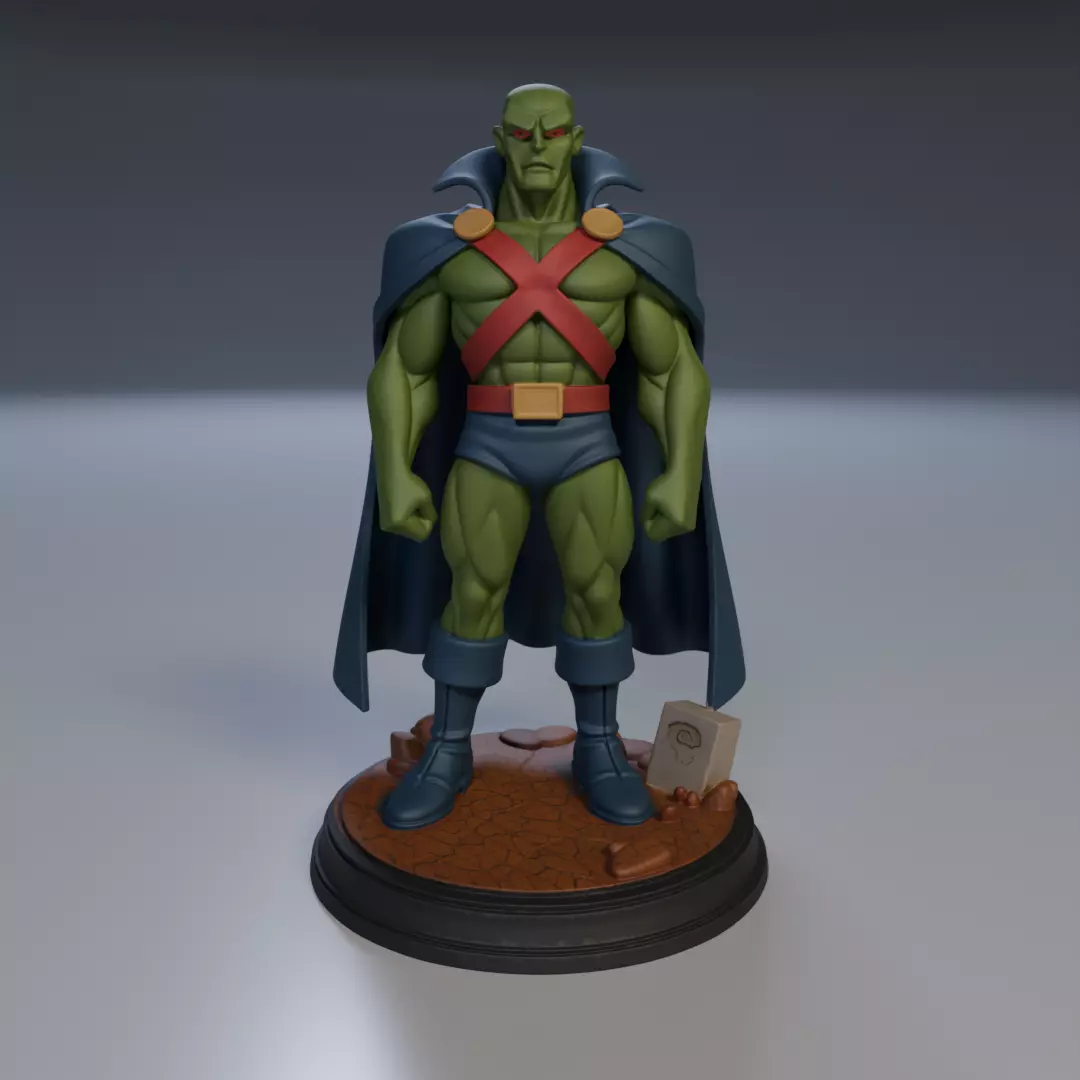 Martian Manhunter Justice League 3D print model_16