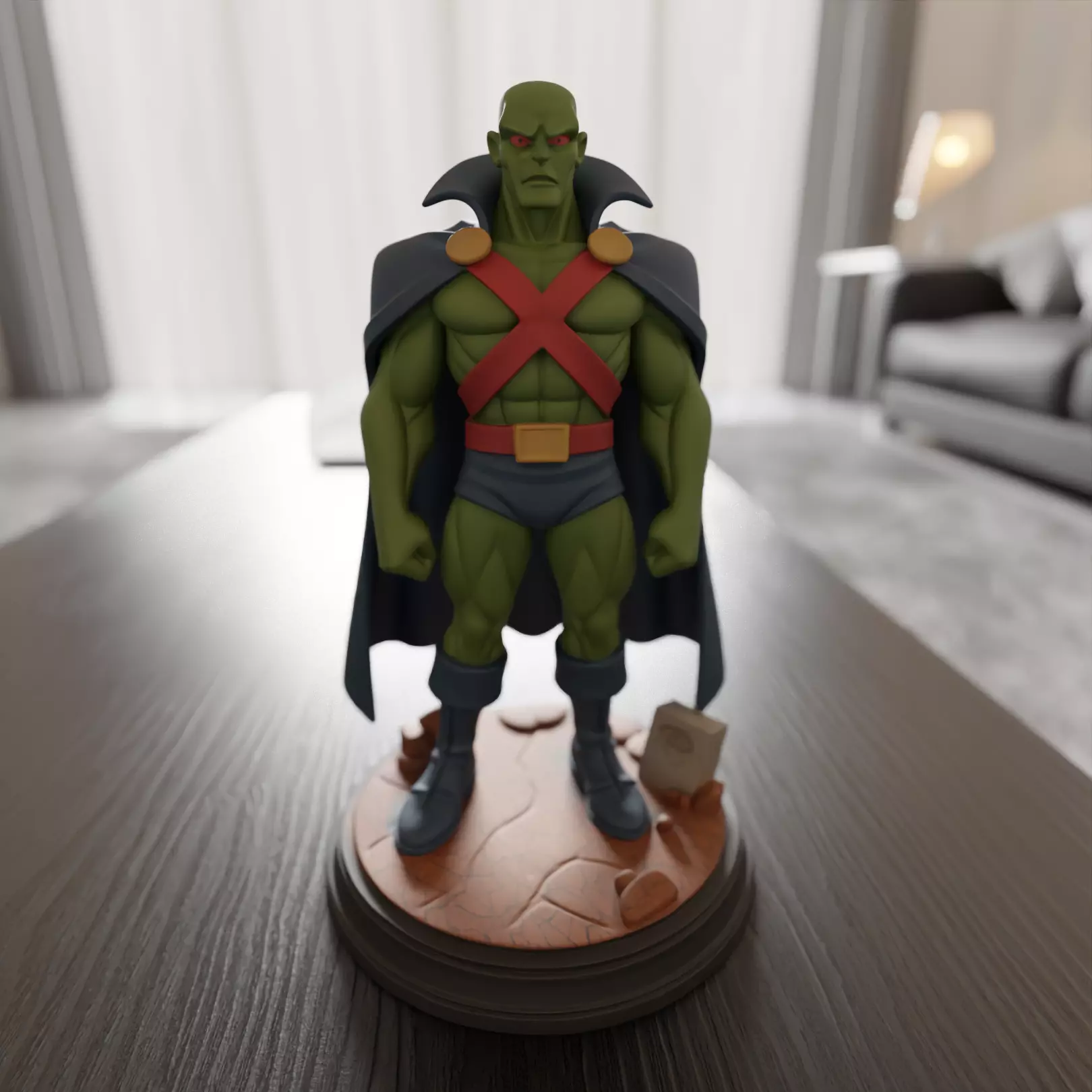 Martian Manhunter Justice League 3D print model_0