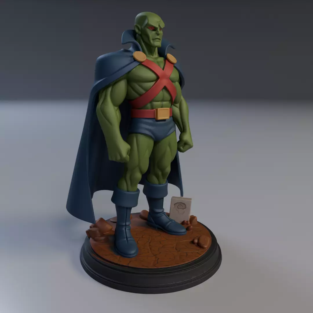 Martian Manhunter Justice League 3D print model_12