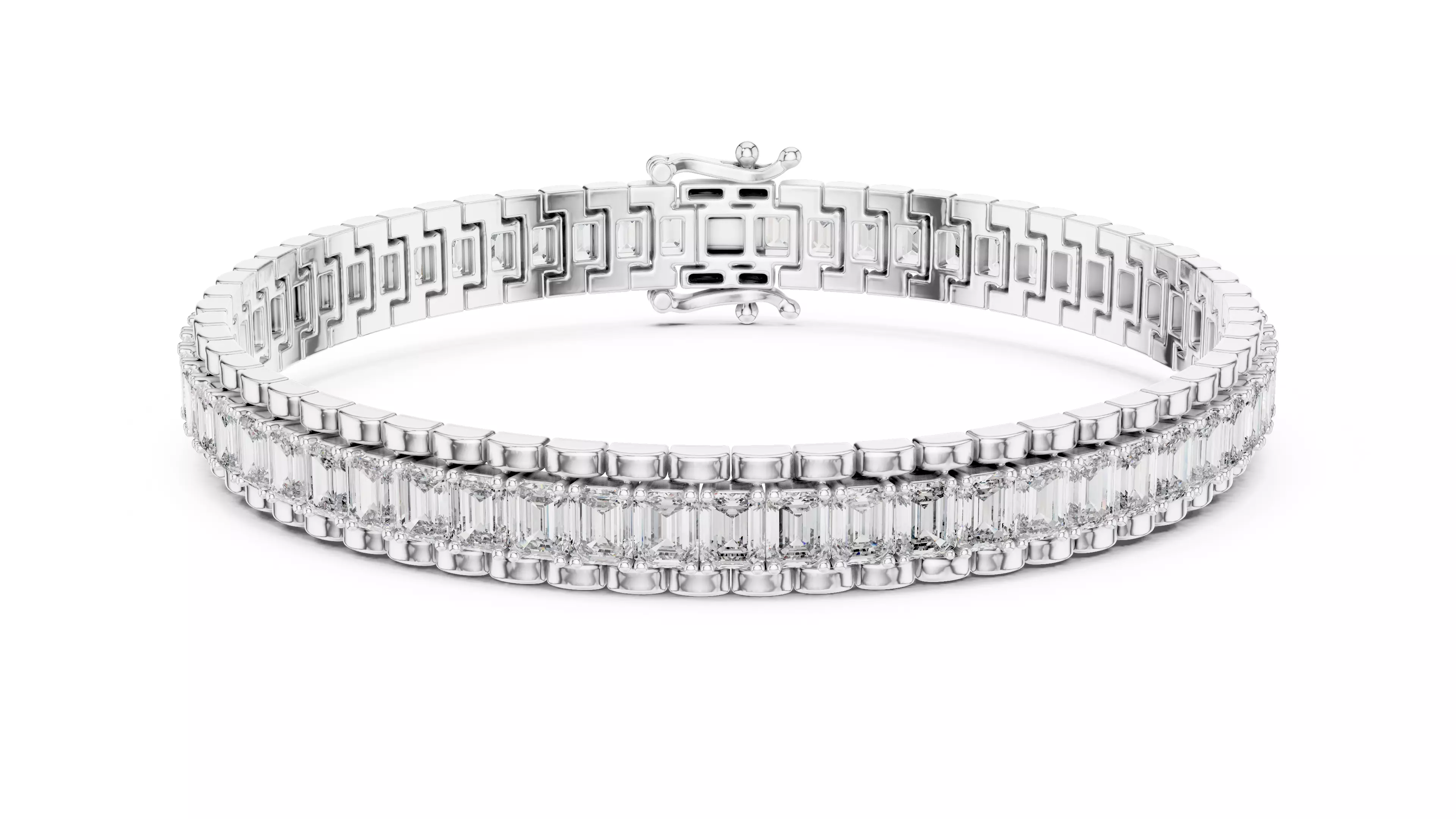 Tennis Bracelet 3dm stl renders Animation video details 3D print model_9