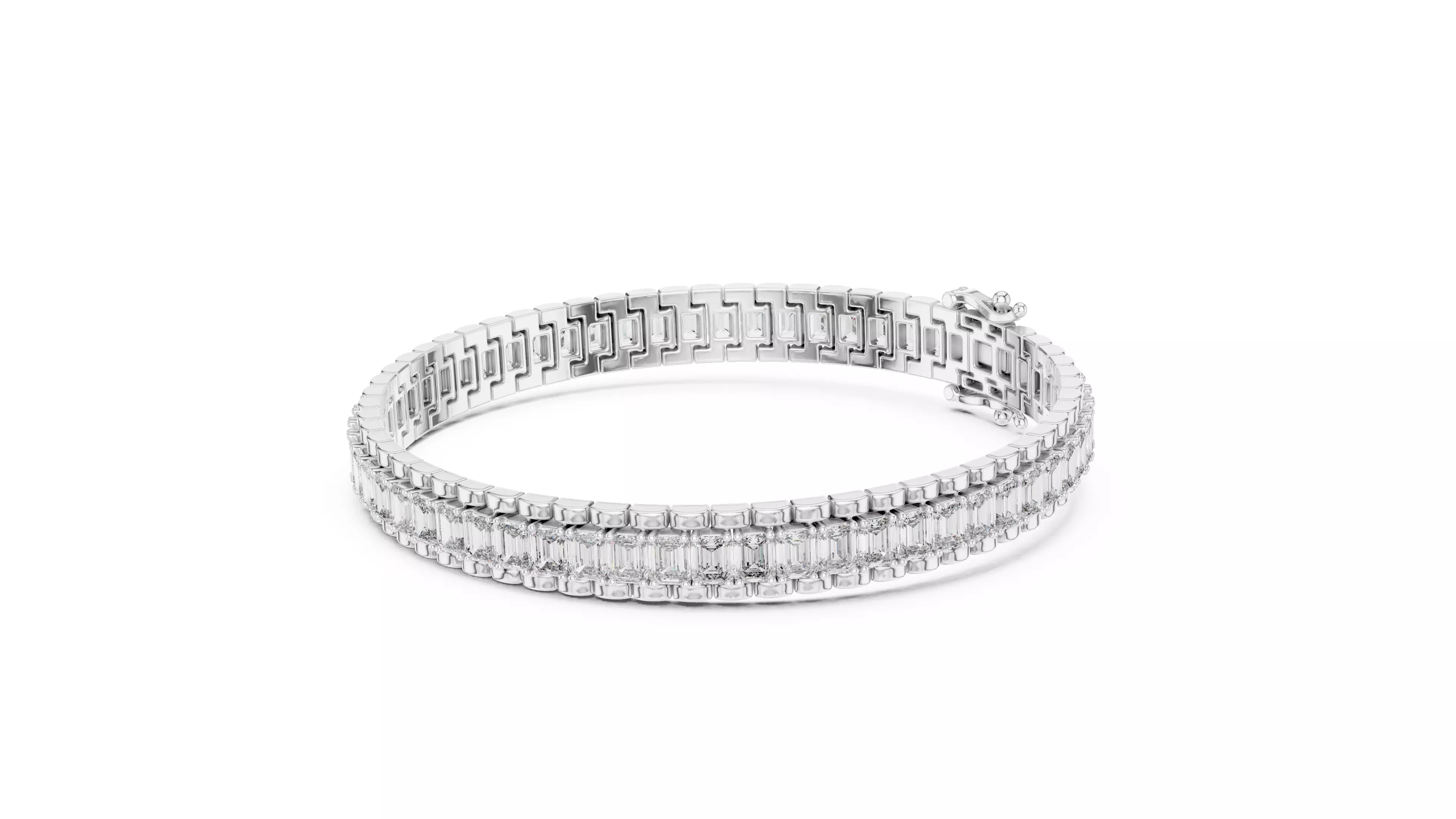 Tennis Bracelet 3dm stl renders Animation video details 3D print model_6