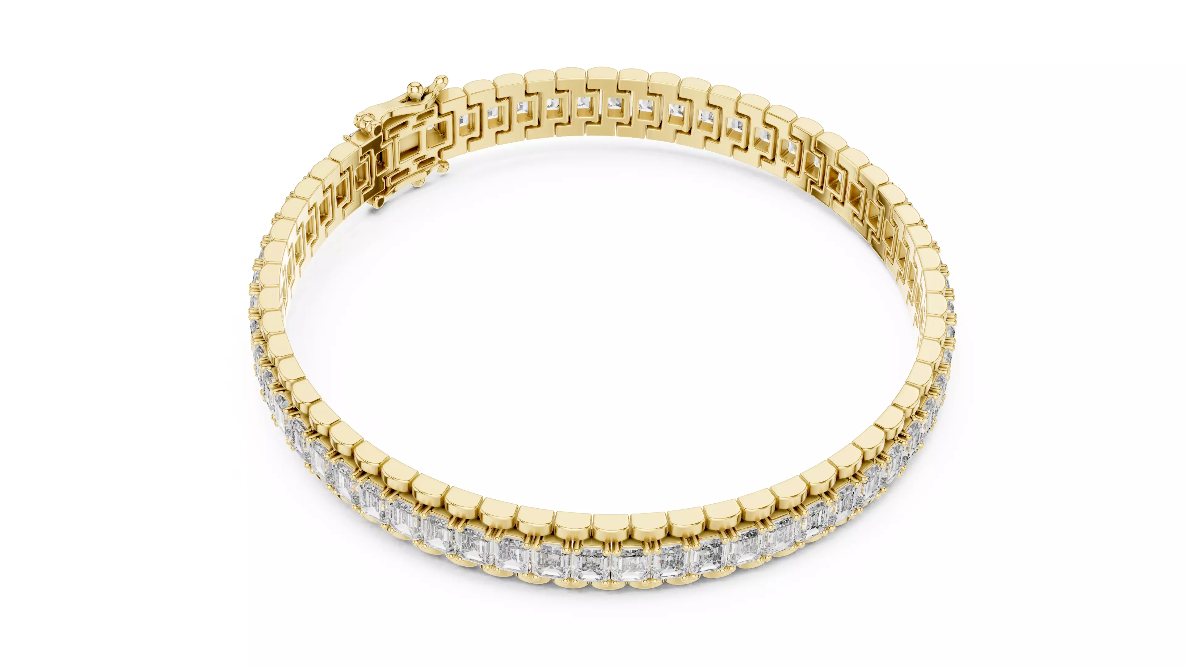 Tennis Bracelet 3dm stl renders Animation video details 3D print model_11