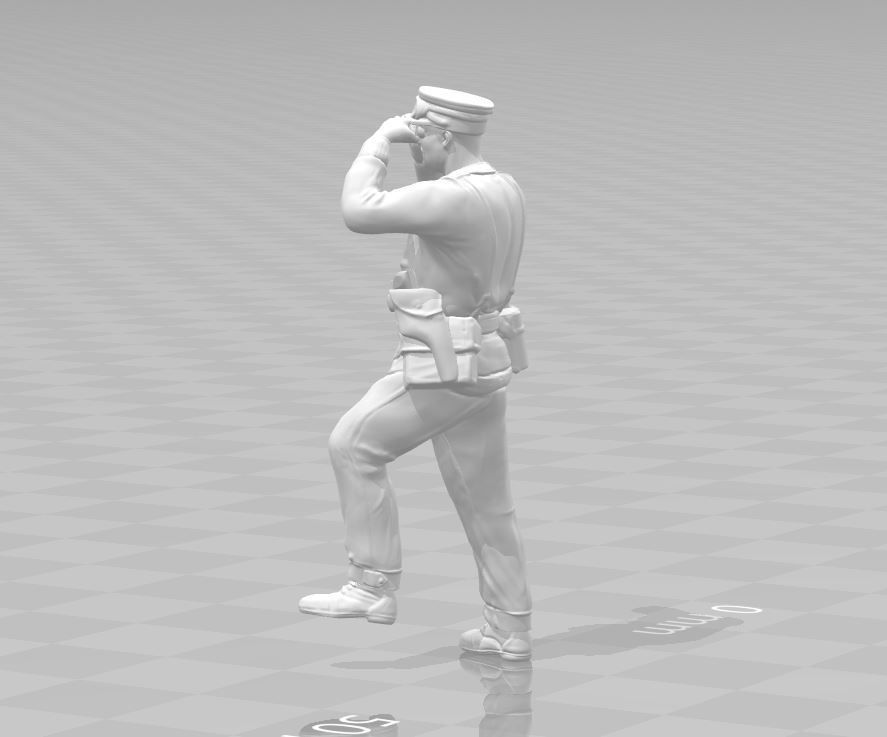 General miniature  II World War 3D print model_1