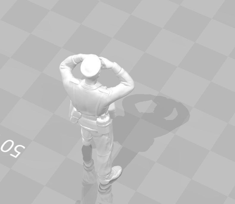 General miniature  II World War 3D print model_2