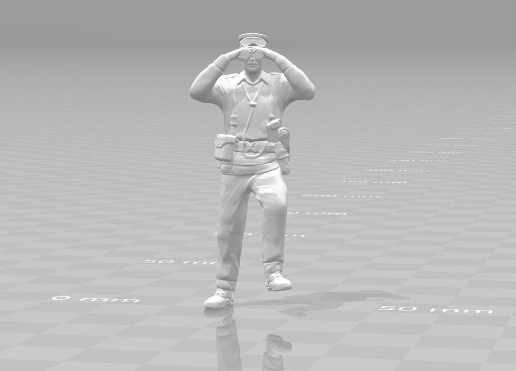 General miniature  II World War 3D print model_4