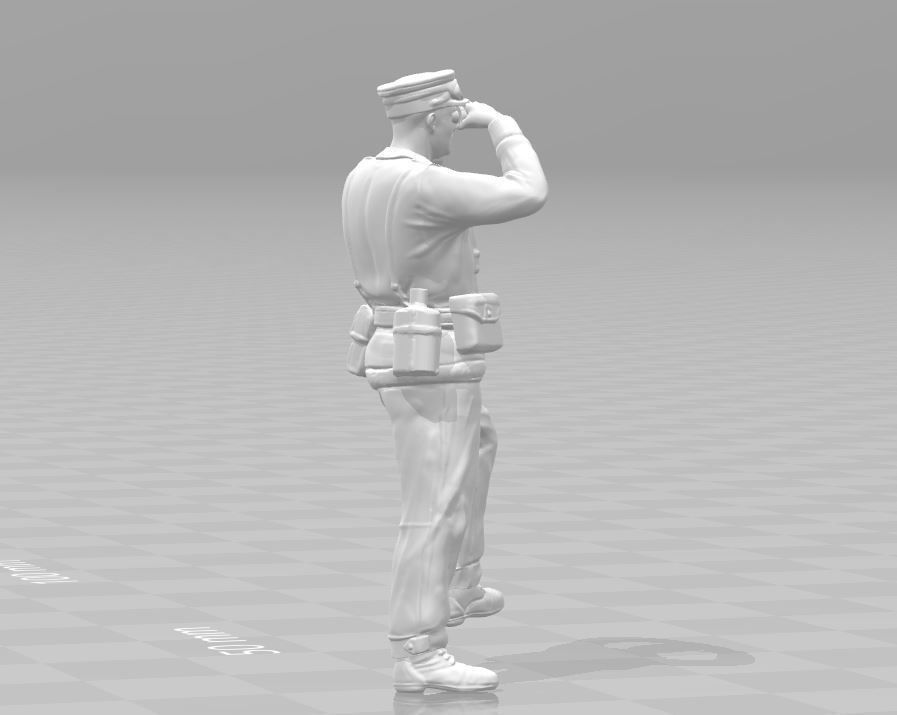 General miniature  II World War 3D print model_3