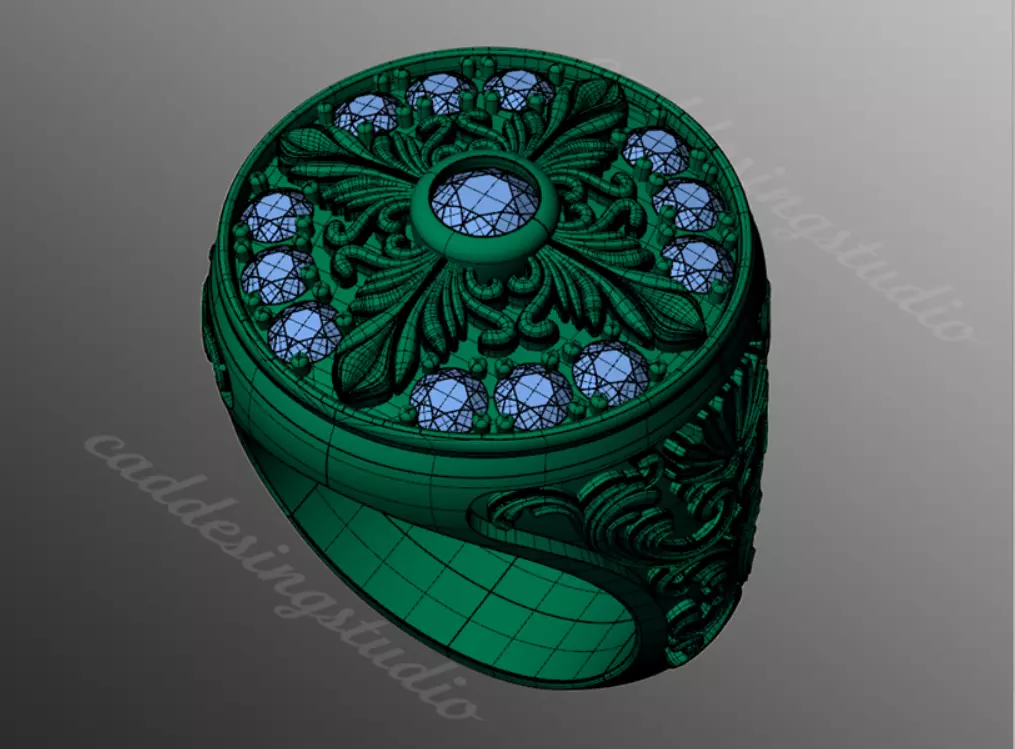 Ring kt237 3D print model_2
