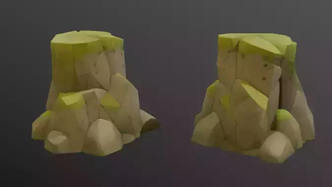 Stylized Rock Cliff Packs 02